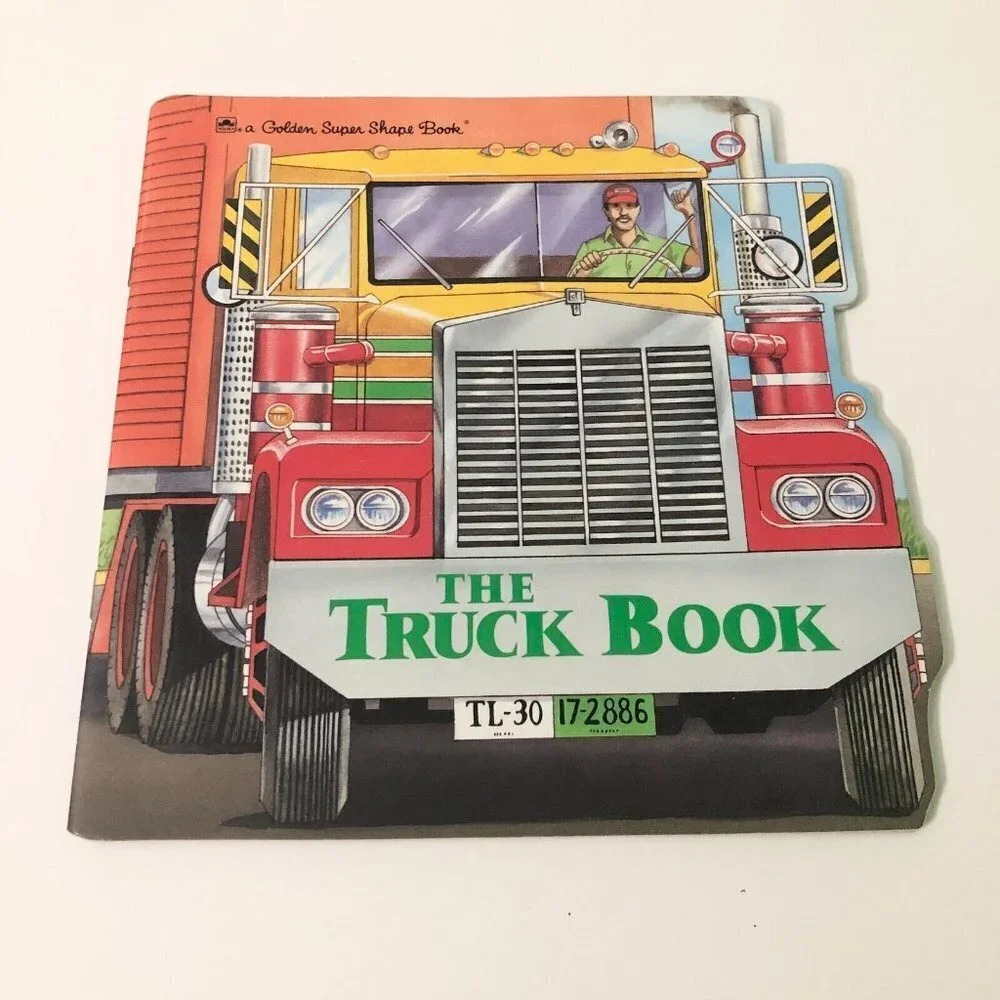 Vtg 1987 The Truck Book A Golden Super Shape Book by Bill Gere